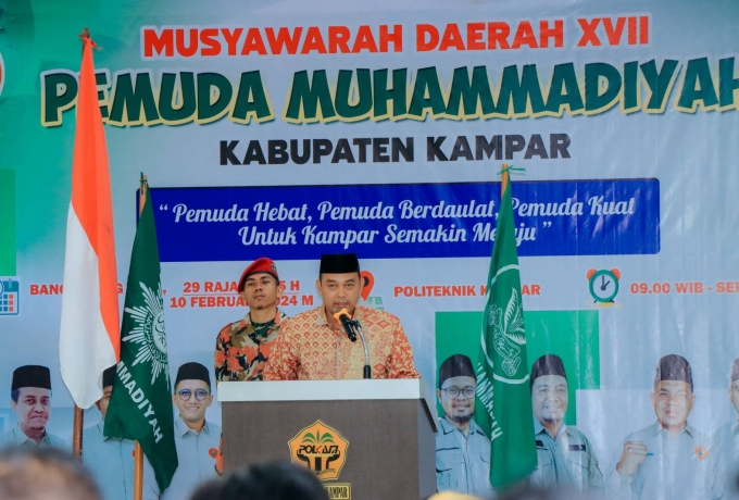 Ketua DPRD Kampar, Faisal Hadiri Musda Pemuda Muhammadiyah