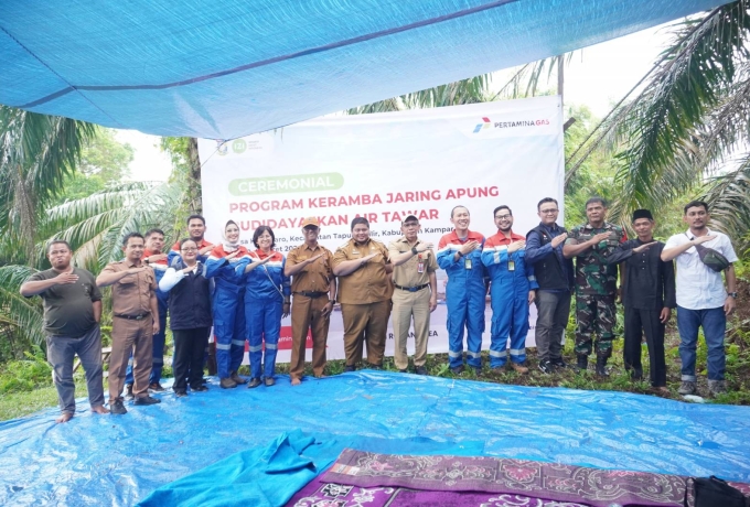 Pemkab Kampar Hadiri Peresmian Program Keramba Apung CSR Pertamina Gas ORA