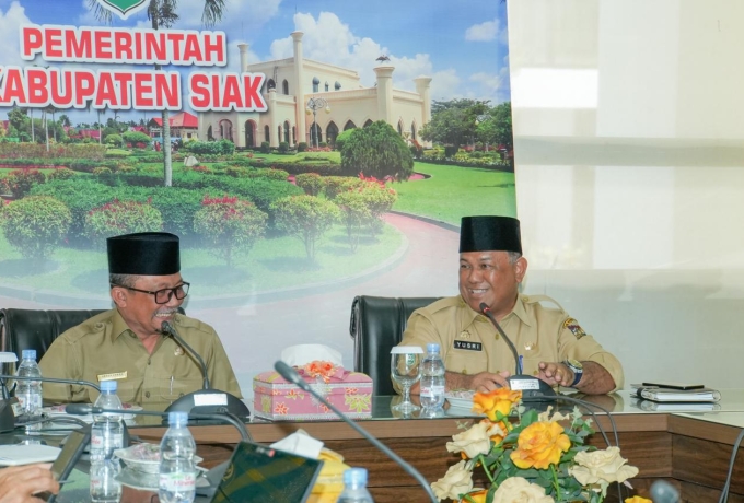 Pj Sekda Kampar Bersilaturrahmi ke Kabupaten Siak