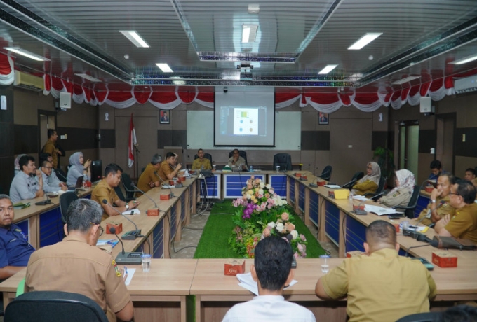 Pemkab Kampar Laksanakan Rapat Evaluasi Percepatan Realisasi Fisik Keuangan Kegiatan Pembangunan