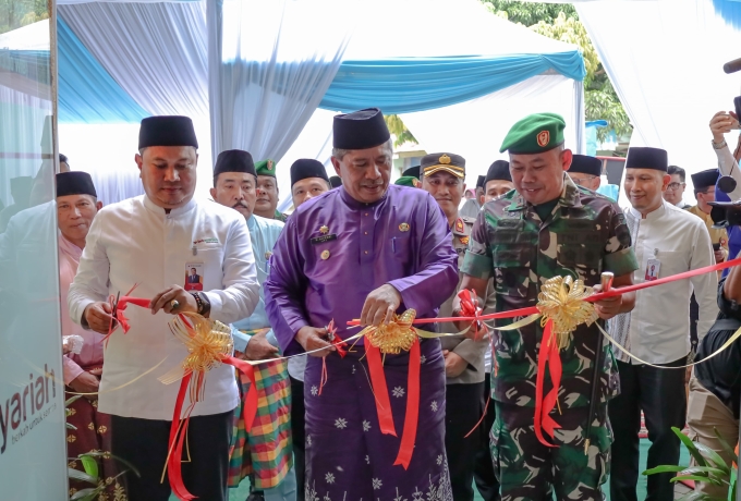 Tanda Ekonomi Masyarakat Meningkat, BRK Syariah Siak Hadir di Kampung Belutu Kecamatan Kandis