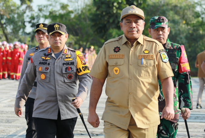 Siaga Darurat Bencana Karhutla, Pemkab Siak Apel Gelar Pasukan