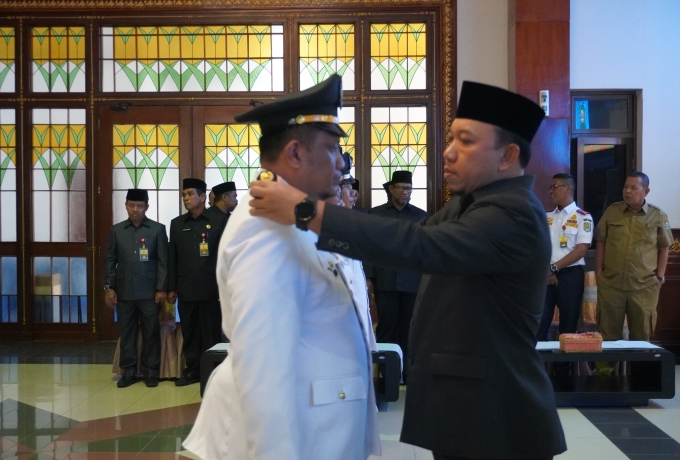 Wakil Bupati Siak Husni Merza Lantik 48 Pejabat Adminitrasi di Lingkungan Pemerintah Kabupaten Siak