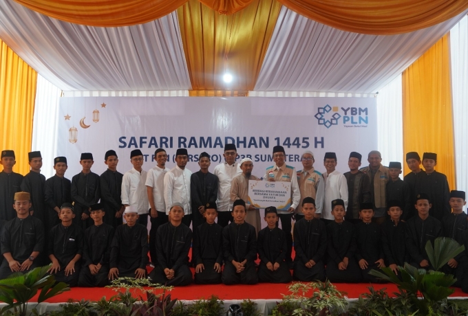 Safari Ramadhan 1445 H, YBM PLN Berbagi Kebahagiaan dengan Anak Yatim Piatu dan Dhuafa