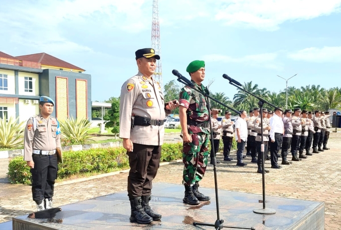 Polres Rohul Terjunkan 200 Personel Gabungan dalam Pelaksanaan Operasi Ketupat Lancang Kuning 2024