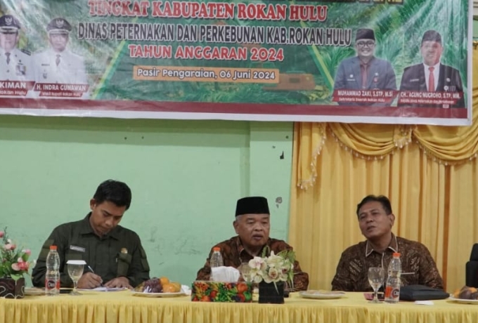 Disnakbun Rohul Sosialisasi 4.200 Hektar Capaian Peremajaan Kelapa Sawit Melalui Pendanaan BPDPKS