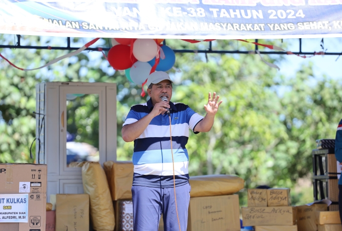 Bupati Siak Apresiasi Pembangunan di Kampung Rawang Kao Berkembang Pesat