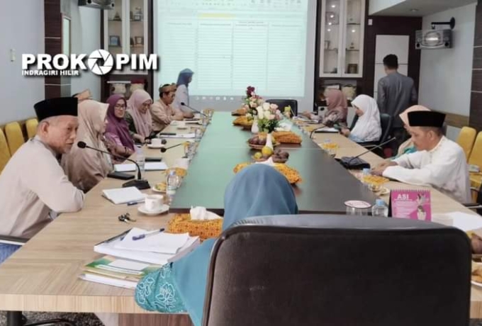 Dinkes Inhil dan OPD Terkait Ikuti Rakor Percepatan Penurunan Stunting di Kediaman Bupati