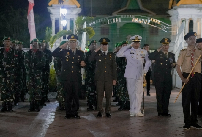 Berlangsung Khidmat, Bupati Rohil Hadiri Upacara Malam Renungan Suci