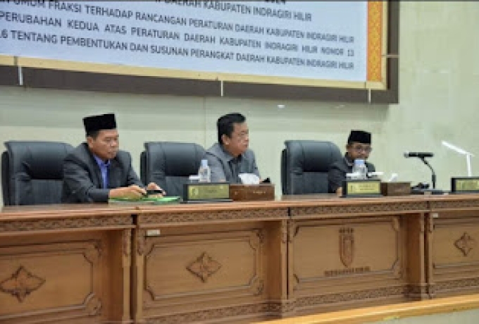 DPRD Inhil Gelar Rapat Paripurna ke-5 Masa Persidangan 1 Tahun Sidang 2024