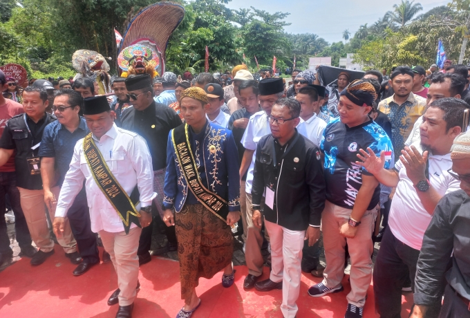 Paslon Yusri-Rinto Pramono Mendaftar ke KPU Kampar