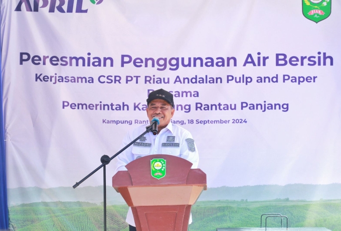 Kolaborasi Pemkab Siak dan RAPP 40 Keluarga di Rantau Panjang Akhirnya Nikmati Air Bersih