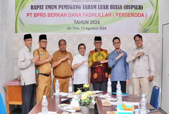 Pemkab Kampar Hadir RUPS PT BPRS Berkah Dana Fadhlillah (Perseroda) 