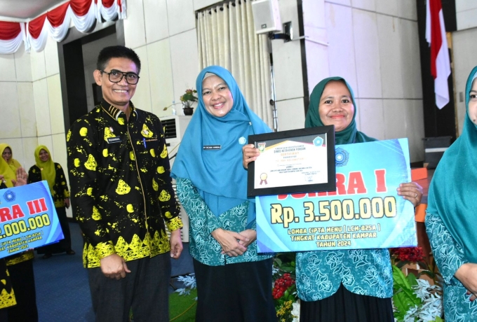 Kecamatan Bangkinang Raih Juara Satu Lomba Cipta Menu B2SA Tingkat Kabupaten Kampar Tahun 2024