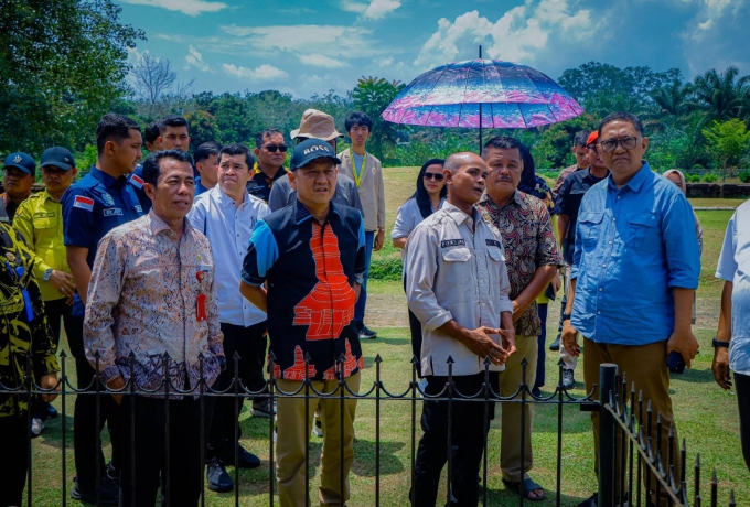 Pj Bupati Kampar Hambali Dampingi Deputi Bappenas RI Tinjau Kawasan Candi Muara Muara Takus