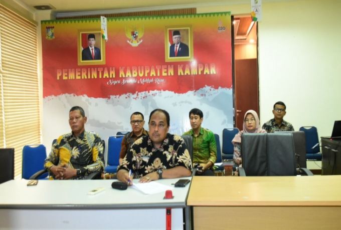 Pemkab Kampar Mengikuti Sosialisasi Pemutakhiran Sasaran Pembangunan Provinsi