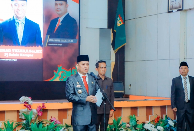 Pj. Bupati Kampar : Semoga Sukses Melaksanakan Tugas Negara pada Penaikan dan Penurunan Bendera