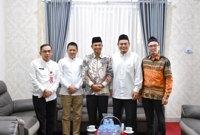 Pj Bupati Kampar Sambut Baik Audiensi Badan Wakaf Indonesia Provinsi Riau