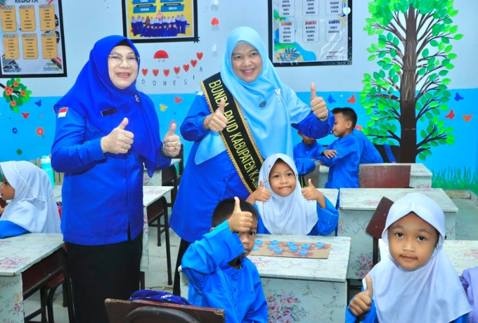 Bunda Paud Kampar Ricana Djayanti Hambali ; Masa Transisi dari PAUD ke SD Adalah Fase Penting Dalam Perkembangan Anak