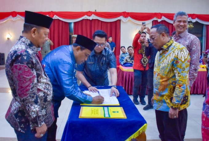 Pemkab Lakukan Penandatanganan Kesepakatan Bersama Hasil Studi Pelamparan Blok Bentu