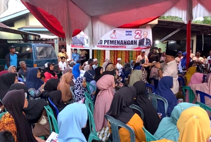 Cabup Kampar 02 Datuk Yusri Dialog dengan Ratusan Petani di Sungai Tonang dan Naga Beralih