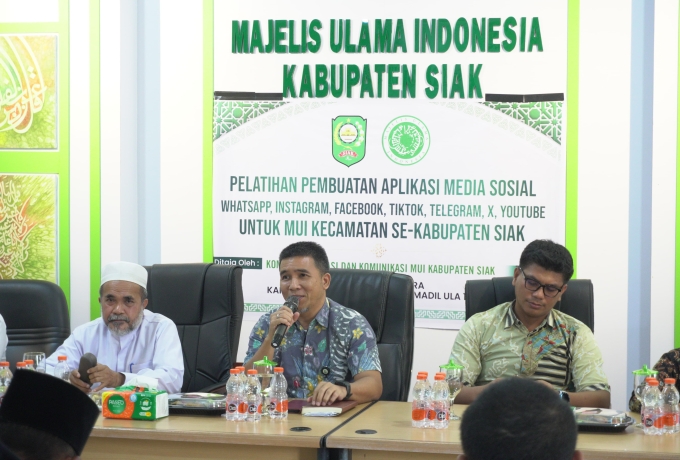 Guna Mendukung Program Kerja, MUI Kabupaten Siak Taja Pelatihan Kelola Aplikasi Media Sosial