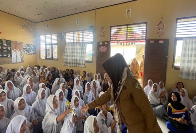 Dinas PPKBP3A Kab. Kampar Sosialisasikan Anti Bullying Di SMAN 5 Tapung