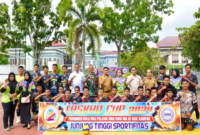 Turnamen Volly Faskho Cup Tahun 2024 Dalam Rangka Memperingati Hari Sumpah Pemuda Resmi di Buka