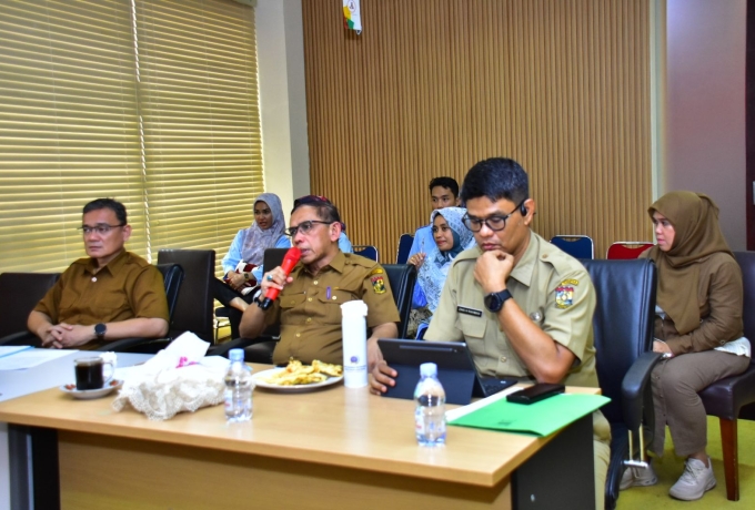 Pemerintah Kabupaten Kampar Mengikuti Zoom Meeting Bersama Kemendagri RI