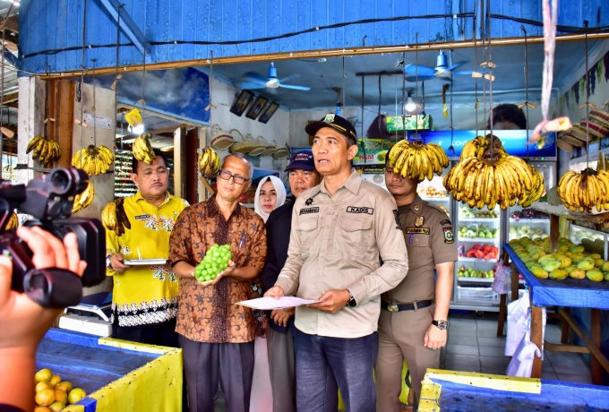 Pemerintah Kabupaten Kampar Sidak Pasar Buah Di Bangkinang Kota