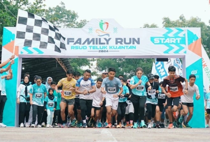 Dorong pola hidup Sehat RSUD Teluk Kuantan Gelar Family Run