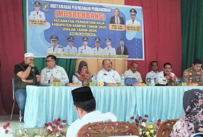 Anggota DPRD Kampar, Ferzha Fakhlevi Hadir Musrenbang Tingkat Kecamatan