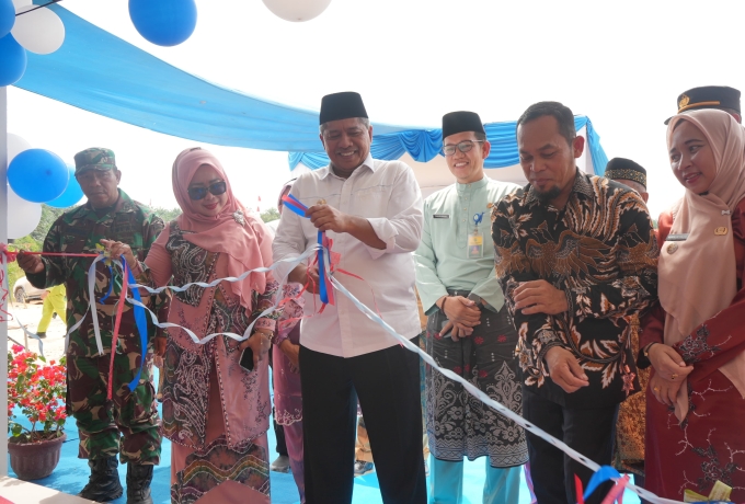 Dukung Fasilitas Pendidikan Bupati Siak Resmikan Ruang Kelas Baru