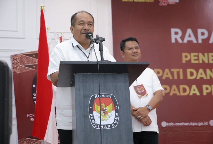 KPU Kabupaten Asahan Tetapkan Pasangan Calon Bupati dan Wakil Bupati Terpilih Kabupaten Asahan Tahun 2025