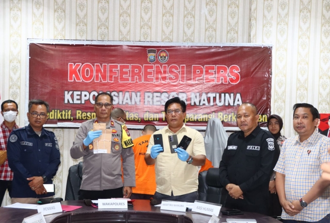 Polres Natuna Berhasil Ungkap Kasus Peredaran Narkotika, Tiga Pelaku Ditangkap