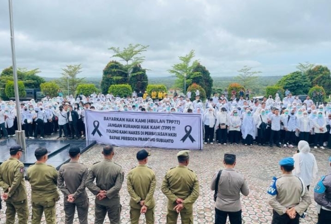 Aksi Damai Tenaga Medis di Natuna Berujung pada Audiensi, Berikut Pernyataan Bupati!