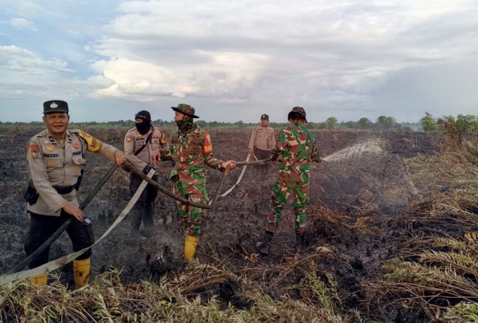 Bakar Lahan, Petani di Rohil Diamankan