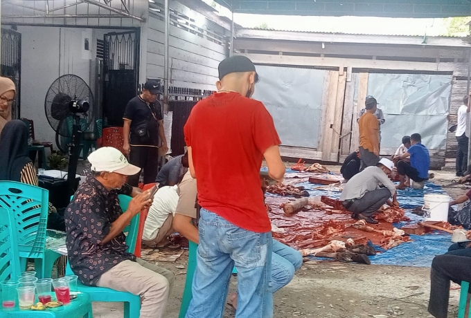 RSUD dr. Pratomo Bagan Siapiapi, Staf dan Pegawai Bersatu dalam Proses Qurban