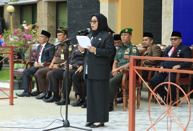 Wakil Bupati Kampar Dr. Misharti Pimpin Upacara Peringatan Hari Kebangkitan Nasional