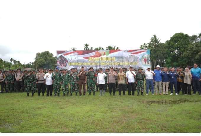 Pj Bupati Inhil: TMMD Merupakan Upaya Mendukung Program Ketahanan Pangan