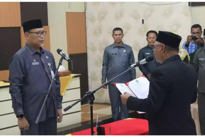 Sekda Inhil Lantik Pejabat Pimpinan Tinggi Pratama, Administrator, dan Pengawas