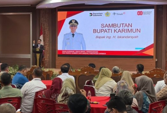 Dukung Ekonomi Kerakyatan, PT Timah Bersama Pemerintah  Kabupaten Karimun Gelar Bimtek Koperasi Merah Putih