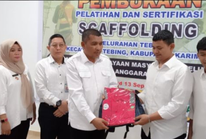Wabup Karimun Rocky Marciano Bawole Buka Pelatihan dan Sertifikasi Scaffolding