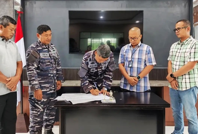 Kolaborasi Strategis: PLN UPT Pekanbaru dan LANAL Bintan Bersinergi Amankan SKLT 150 kV Batam- Bintan