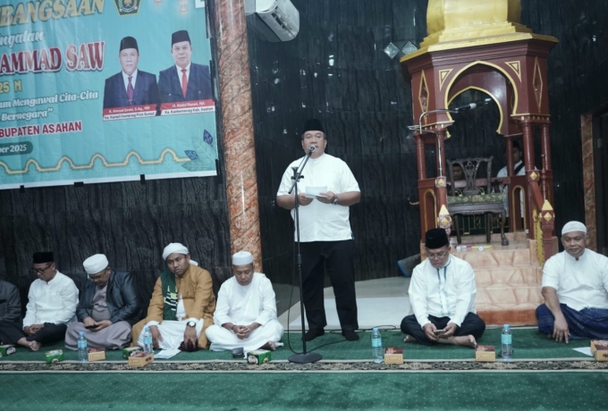 Bupati Asahan Ikuti Zikir dan Doa Kebangsaan Serta Peringatan Maulid Nabi Muhammad SAW 1447 H