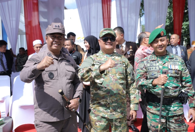 Pemkab Asahan Hadiri Upacara HUT ke-80 TNI di Dua Lokasi