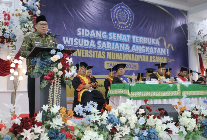 UMMAS Gelar Wisuda Perdana, Pemkab Asahan Tegaskan Komitmen Dukung Pendidikan Berkualitas