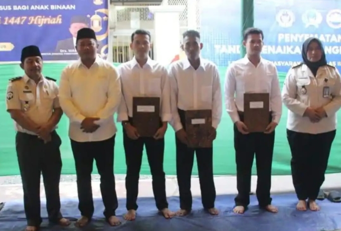 Idul Fitri 1447 H: 7 Warga Binaan Lapas Bagansiapiapi Bebas, 517 Terima Remisi