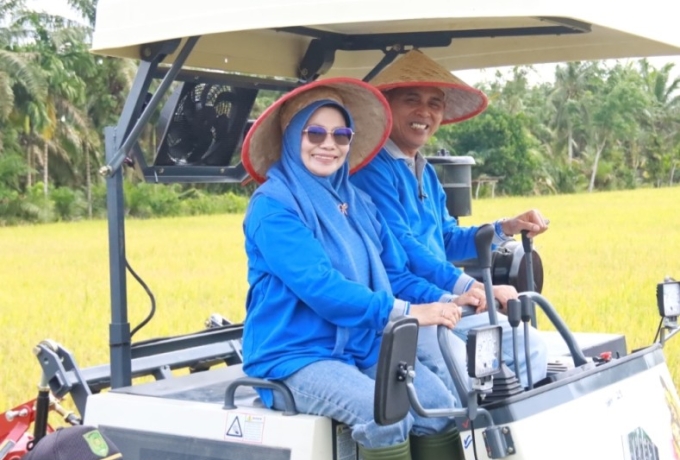 Bupati Inhil Optimis Pertanian Kempas Terus Melaju