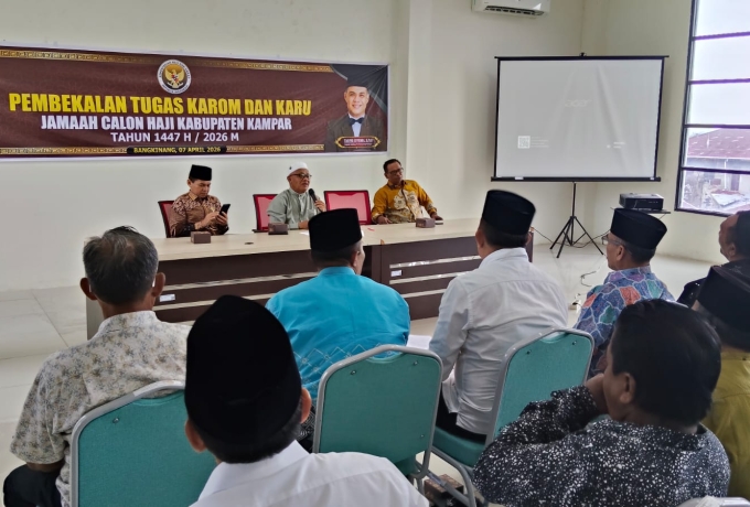 Hari Ini Pembekalan Karom dan Karu Digelar, 56 Petugas Jadi Kunci Suksesnya 452 JCH Kampar